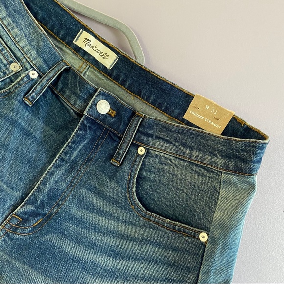 Madewell Cruiser Straight Crop Jeans Pieced Ed. - Picture 8 of 10